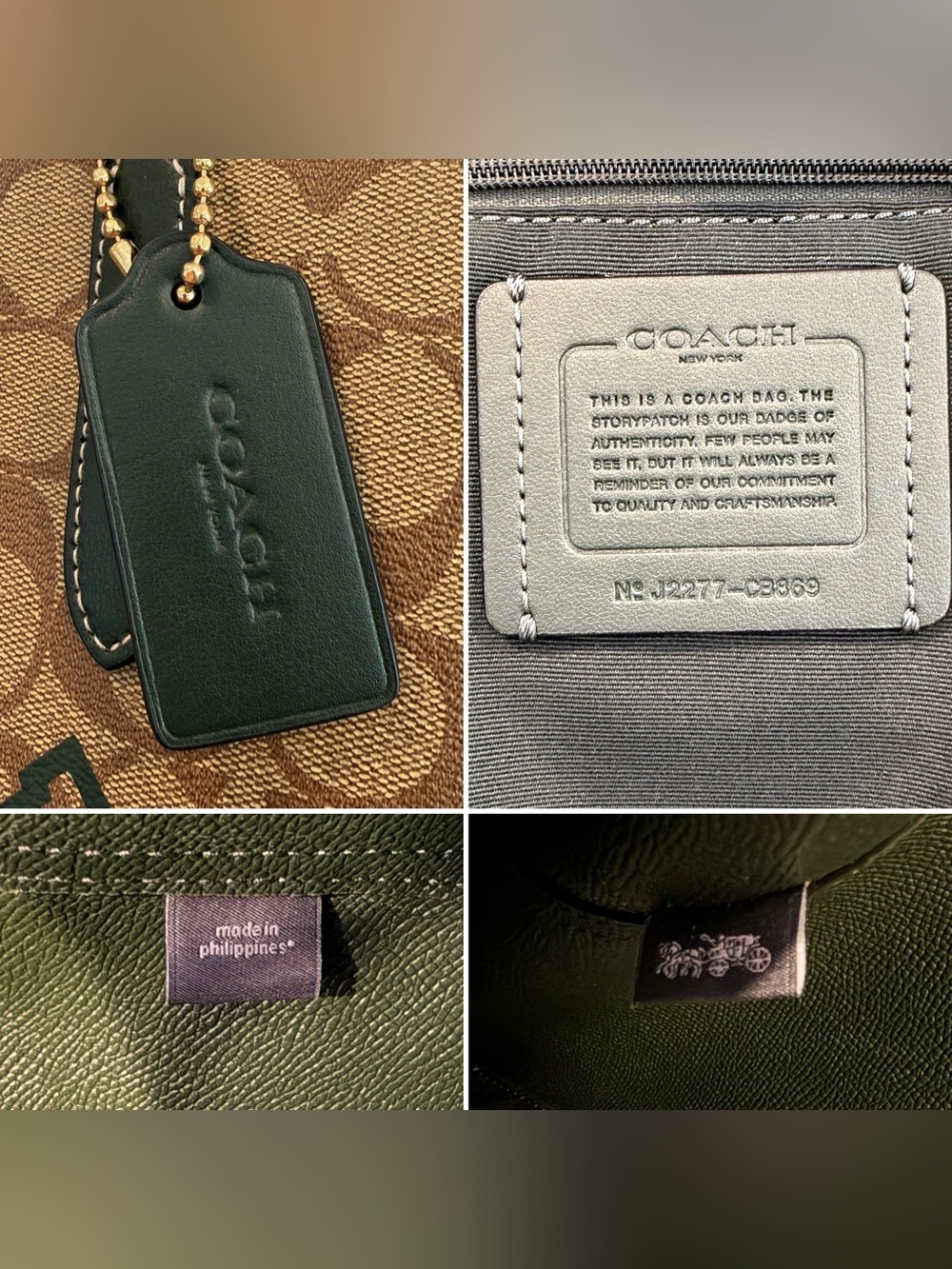 Coach Like-New Varsity City Tote CB879 - Picture 8 of 8